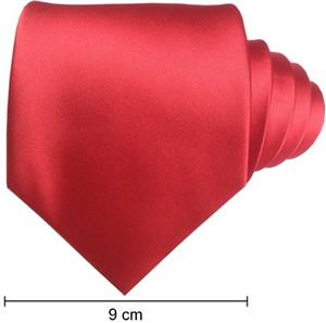 Plain Full Satin Ties - Red